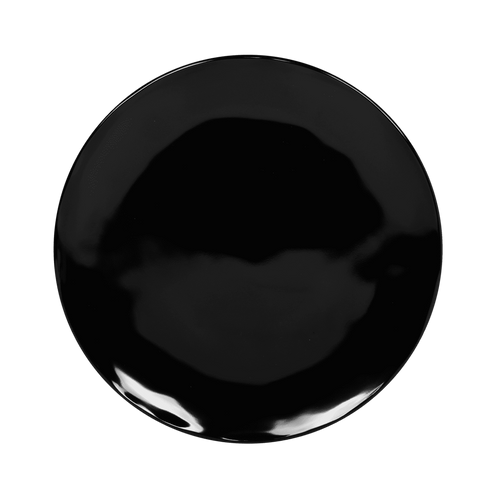 Elite Global Solutions - Edge 12" Black Round Organic Plate (3 Per Case) - M12P-B