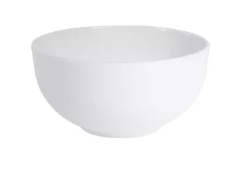 Elite Global Solutions - Classic Bowls 3.75 Qt White Round Bowl W/ Matte Finish Outside (3 Per Case) - M925R5-NW