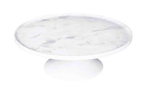 Elite Global Solutions - Sierra 12" Carrara Marble Round Plate Stand (4 Per Case) - M12RPKT-C