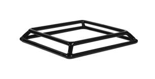 Elite Global Solutions - 7” x 6” x 1" Rubber Coated Steel Pedestal (3 Per Case) - SS761-RC