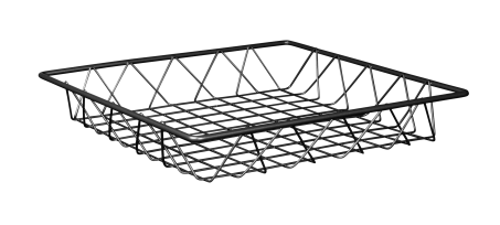 Elite Global Solutions - 12” x 2" Square Wire Basket (12 Per Case) - W1212-GG