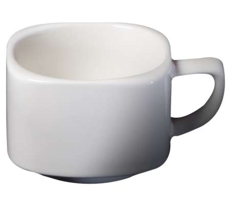 Cameo - Square 7 oz Square Coupe Coffee Cup (36 Per Case) - 712-80C