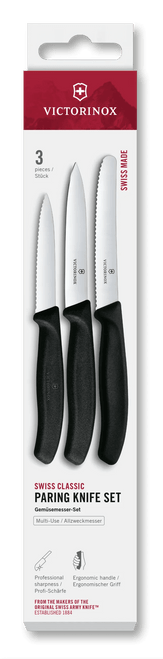 Victorinox - Swiss Classic 3 Piece Straight & Serrated Paring Knife Set