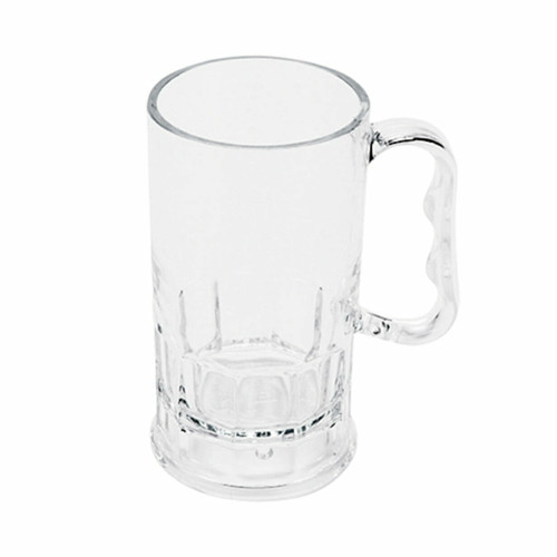 G.E.T - 10 oz SAN Plastic Beer Mug (24 Per Case) - 00082-1-SAN-CL