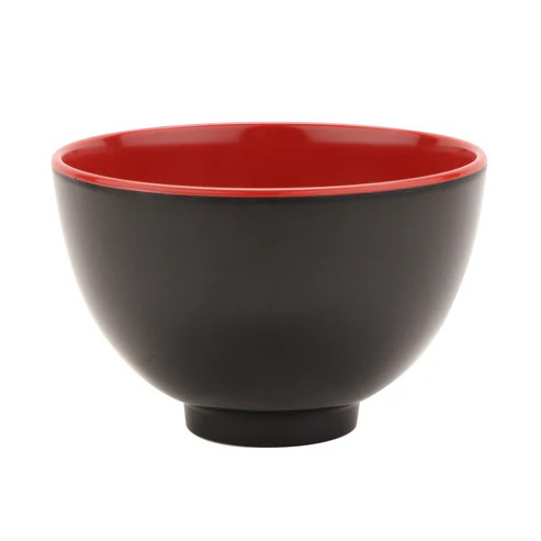 G.E.T - Fuji 38 oz Black & Red Two-Tone Bowl (12 Per Case) - B-124-F