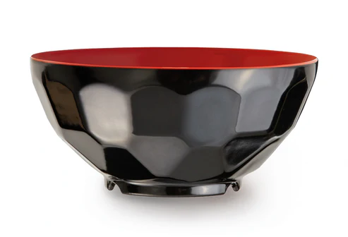 G.E.T - Fuji 11 oz Black & Red Two-Tone Bowl (12 Per Case) - RB-122-RB