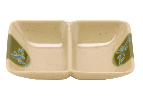 G.E.T - Traditional 1 oz 2-Compartment Sauce Dish (24 Per Case) - 037-TD