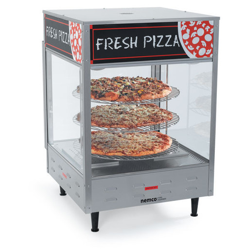 Nemco - 4 Tier Rotating Pizza Warmer w/ 18" Racks & 2 Doors - 6452-2