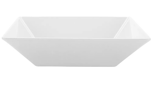 G.E.T - Siciliano 80 oz White Square Bowl (6 Per Case) - ML-247-W