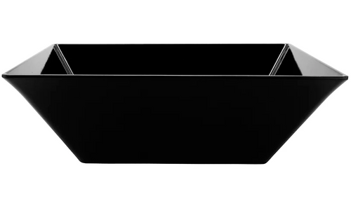 G.E.T - Siciliano 12.8 Qt Black Square Bowl (3 Per Case) - ML-249-BK