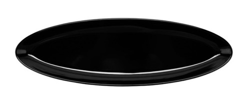 G.E.T - Siciliano 16" x 5" Black Oval Platter (12 Per Case) - ML-252-BK