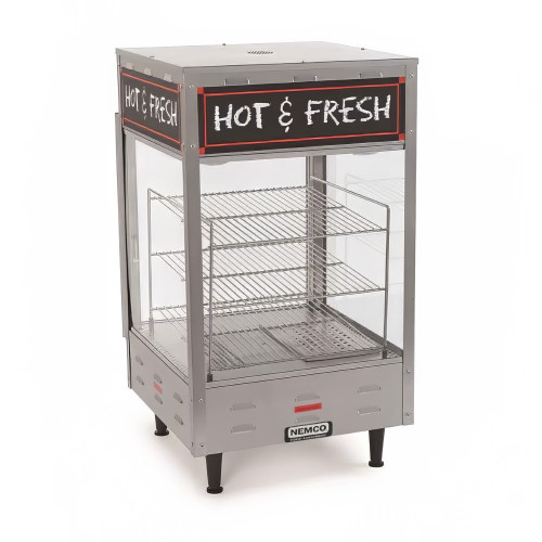 Nemco - 3 Tier Heated Display Case w/ 19" Racks & 2 Doors - 6455-2