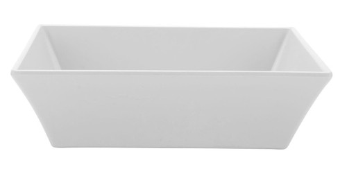G.E.T - Siciliano 73 oz White Square Bowl (12 Per Case) - ML-281-W