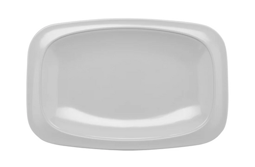 G.E.T - Siciliano 12.5″ x 8.25″ White Oval Platter W/ Round Corners (12 Per Case) - OP-116-W