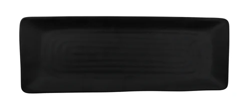 G.E.T - Nara 18" x 6.5" Black Rectangular Serving/Display Platter (6 Per Case) - RP-1865-BK