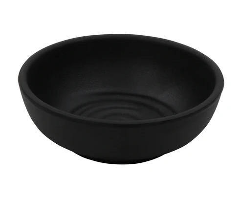 G.E.T - Nara 3 oz Black Round Sauce/Side Ramekin (24 Per Case) - SD-3800-BK