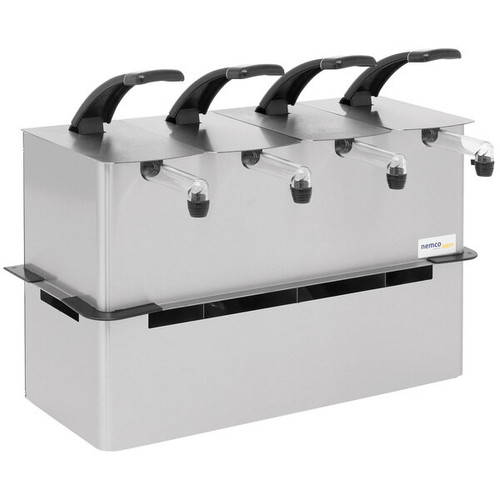 Nemco - Quadruple Stainless Steel Drop-In Dispenser - 10969