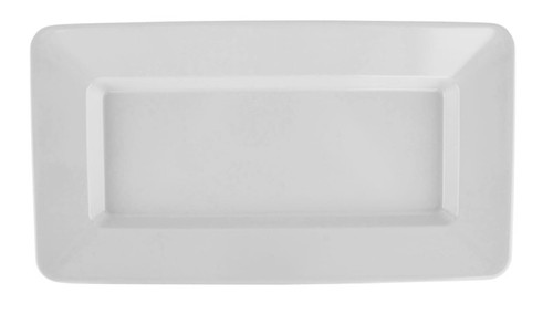 G.E.T - Milano 15" x 8" White Rectangular Plate (12 Per Case) - ML-10-W