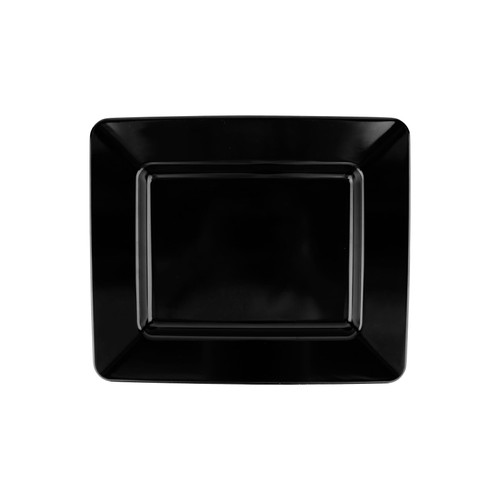 G.E.T - Milano 12" x 10" Black Rectangular Plate (12 Per Case) - ML-11-BK