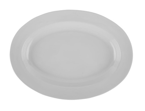 G.E.T - Milano 18" x 13" White Oval Platter (6 Per Case) - ML-15-W