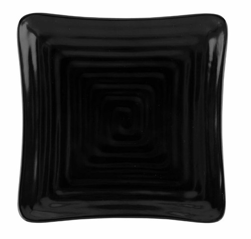 G.E.T - Milano 6" Black Square Plate (12 Per Case) - ML-60-BK