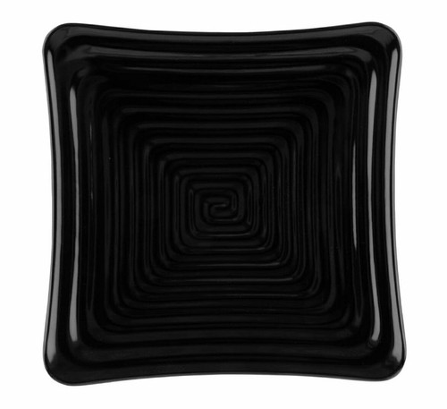 G.E.T - Milano 7.25" Black Square Plate (12 Per Case) - ML-61-BK