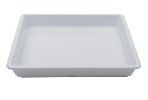 G.E.T - Milano 9.25" x 9" White Wide Entree Tray (12 Per Case) - ML-120-W