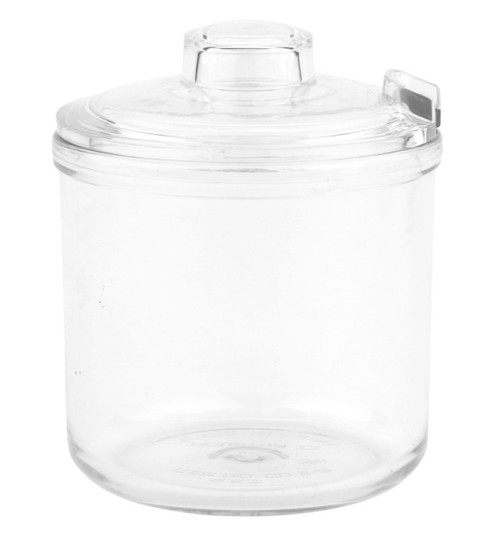 G.E.T - 8 oz Condiment Jar W/ Lid (24 Per Case) - CD-8-2-CL