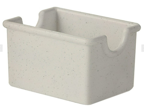 G.E.T - 3.5" x 2.5" Ironstone Plastic Sugar Caddy (24 Per Case) - SC-66-IR