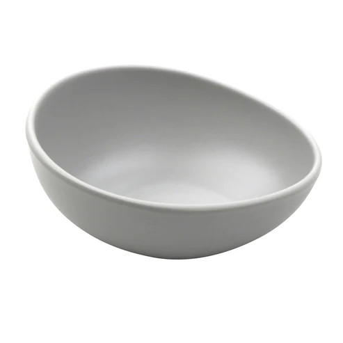 G.E.T - Riverstone 8 oz Light Gray Small Side Dish/Soup Bowl (24 Per Case) - B-1200-LG