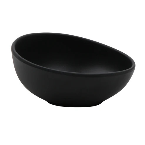 G.E.T - Riverstone 1.5 oz Dark Gray Ramekin/Small Oval Sauce Cup (48 Per Case) - B-401-DG