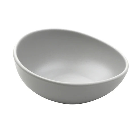 G.E.T - Riverstone 1.5 oz Light Gray Ramekin/Small Oval Sauce Cup (48 Per Case) - B-401-LG