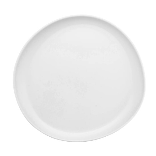 G.E.T - Riverstone 10.6" White Round Coupe Dinner Plate (12 Per Case) - CS-1050-W