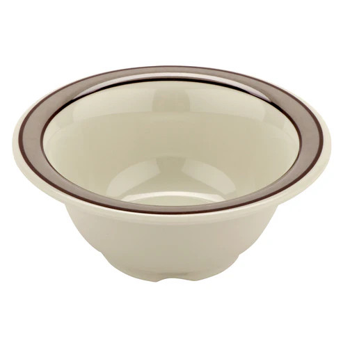 G.E.T - Diamond Cambridge 10 oz Ivory Bowl (48 Per Case) - B-50-W/CB