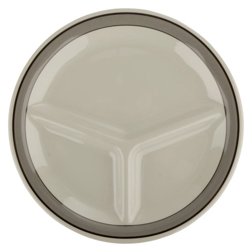 G.E.T - Diamond Cambridge 10.25" Ivory 3-Compartment Plate (12 Per Case) - CP-10-CA