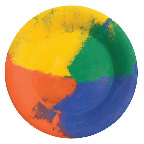 G.E.T - Diamond Celebration 9" Multi-Colored Wide Rim Plate (24 Per Case) - WP-9-CE
