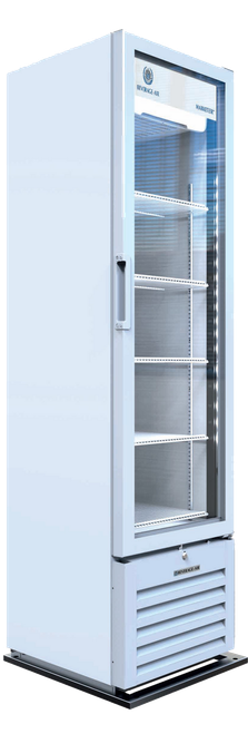 Beverage-Air - 19" Marketeer White Merchandiser w/ 1 Swing Glass Door - MT08-1H6W