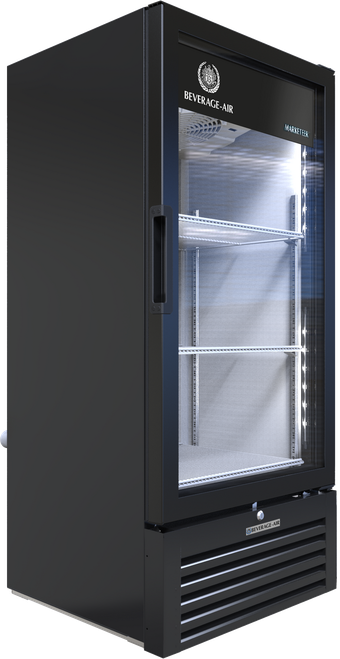 Beverage-Air - 25" Marketeer Black Merchandiser w/ 1 Swing Glass Door - MT10-1B