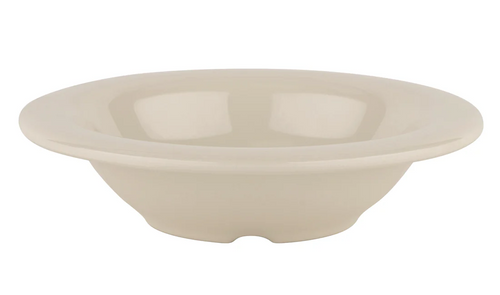 G.E.T - Diamond Ivory 8 oz Rim Bowl (48 Per Case) - B-86-DI