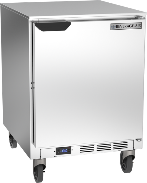 Beverage-Air - 24" Mobile Undercounter Freezer w/ 1 Solid Swing Door - UCF24AHC