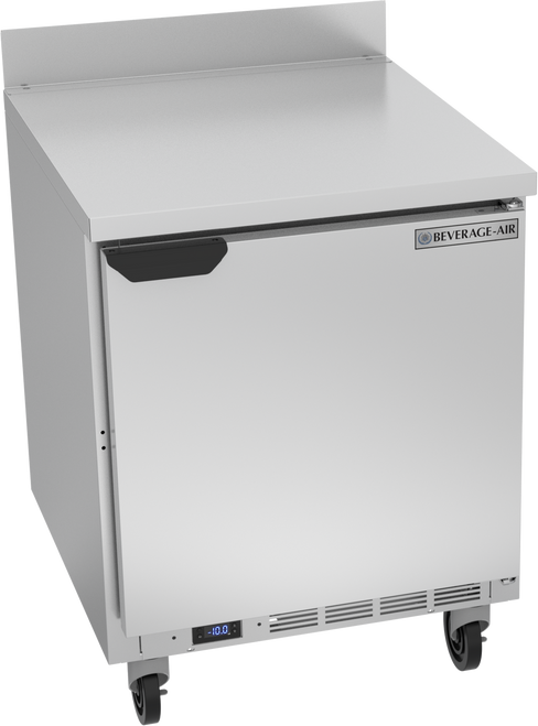 Beverage-Air - 27" Mobile Worktop Freezer w/ 1 Solid Swing Door - WTF27AHC