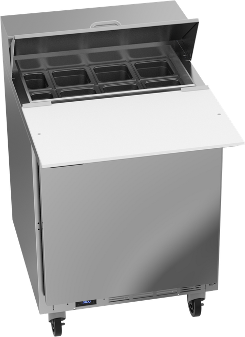Beverage-Air - 27" Elite Sandwich Prep Table w/ 1 Door & 17" Cutting Board - SPE27HC-C-B