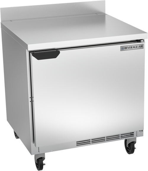 Beverage-Air - 32" Mobile Worktop Refrigerator w/ 1 Solid Swing Door - WTR32AHC