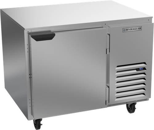 Beverage-Air - 41" Mobile Undercounter Refrigerator w/ 1 Solid Swing Door - UCR41AHC