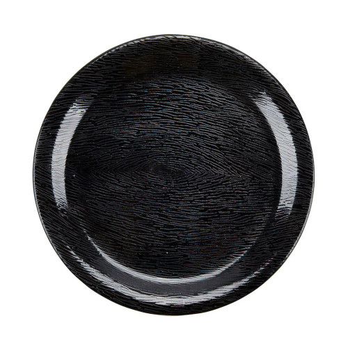 G.E.T - Etchedware 6.5" Textured Black Narrow Rim Plate (24 Per Case) - NP-6-BK
