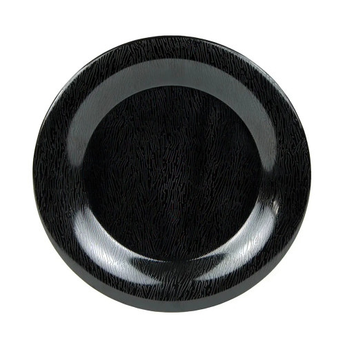 G.E.T - Etchedware 9" Textured Black Wide Rim Plate (24 Per Case) - WP-9-EW-BK