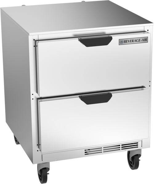 Beverage-Air - 27" Mobile Undercounter Refrigerator w/ 2 Drawers - UCRD27AHC-2