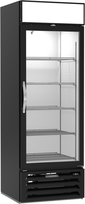 Beverage-Air - 27" MarketMax Black Merchandiser Refrigerator w/ 1 Swing Glass Door - MMR19HC-1-B