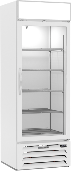 Beverage-Air - 27" MarketMax White Merchandiser Refrigerator w/ 1 Swing Glass Door - MMR19HC-1-W