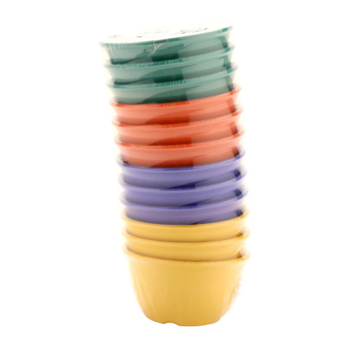 G.E.T - Diamond Mardi Gras 7 oz Mixed Colors Bowl (48 Per Case) - BC-70-MIX